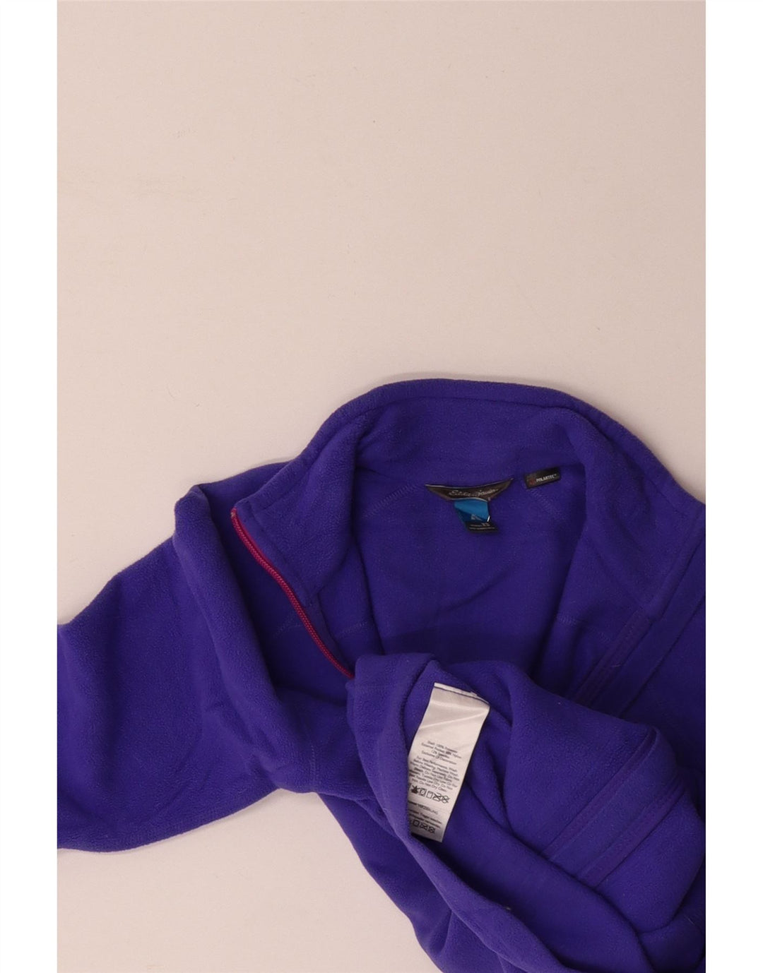 EDDIE BAUER Fleecejakke til kvinder UK 6 XS Lilla Colourblock Polyester