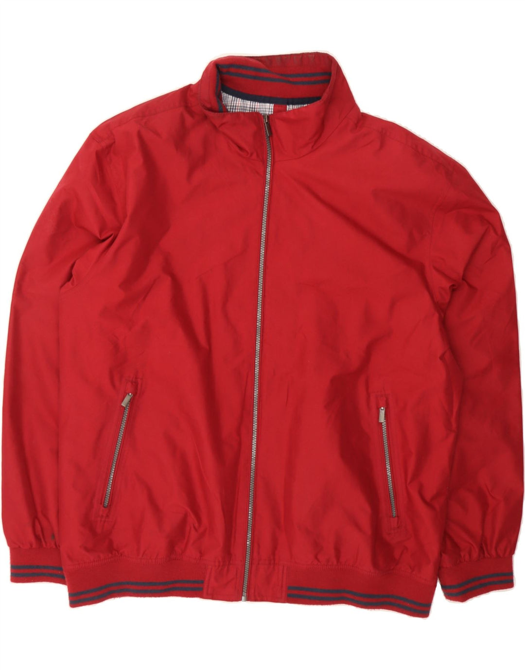 JAMES PRINGLE Mens Bomber Jacket UK 42 XL Red Polyester Vintage James Pringle and Second-Hand James Pringle from Messina Hembry 