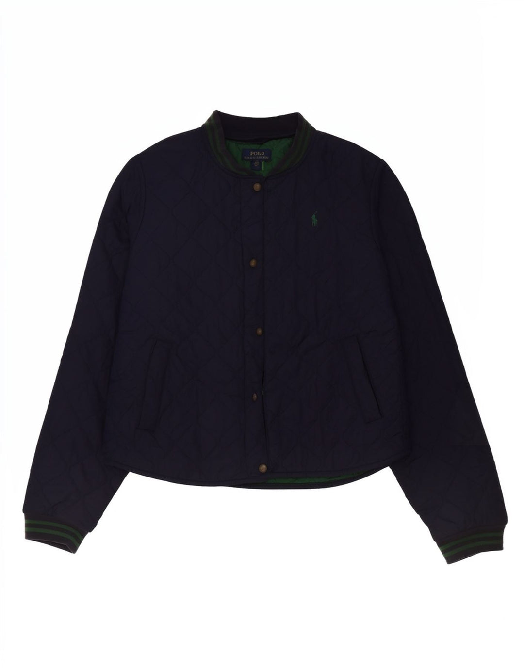 Polo Ralph Lauren drenge quiltet jakke 15-16 år XL marineblå polyester