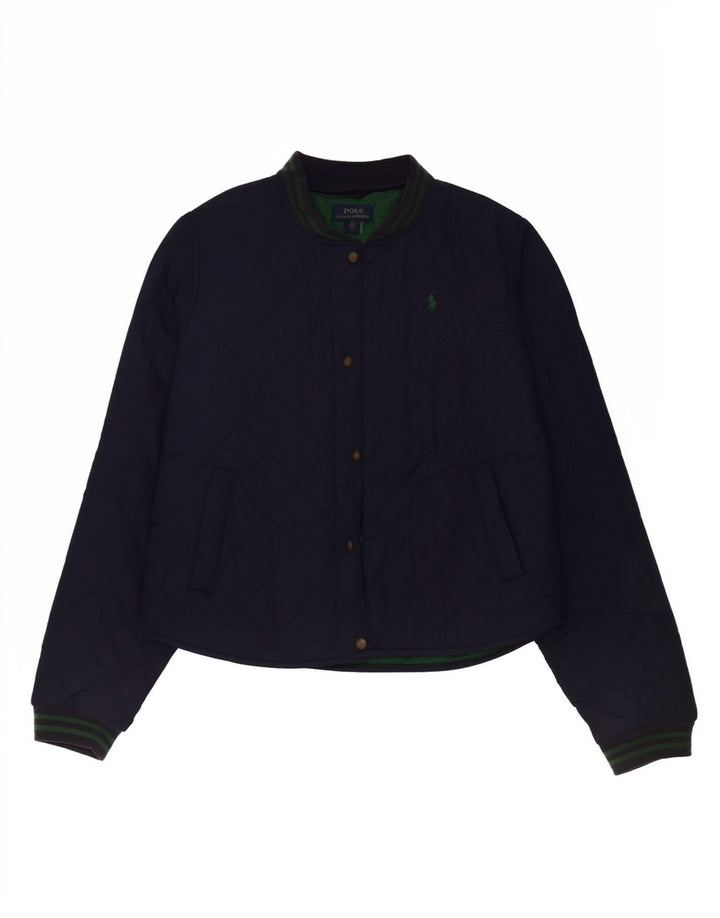 Polo Ralph Lauren drenge quiltet jakke 15-16 år XL marineblå polyester