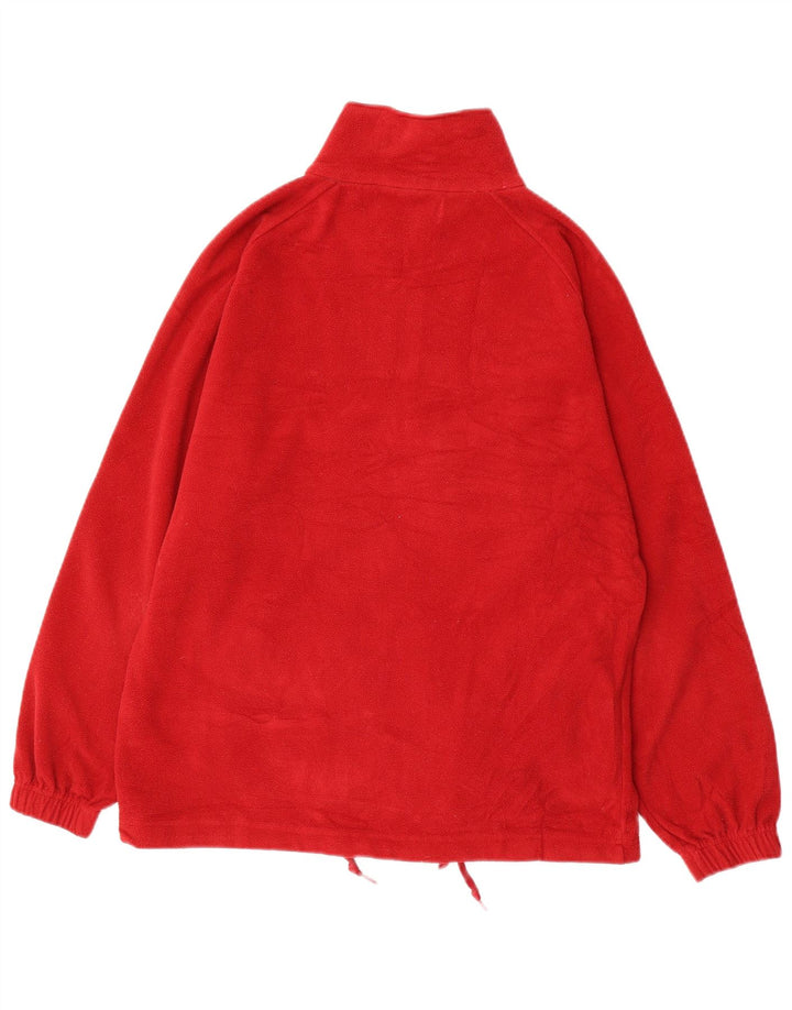 Kappa Herre Fleecejakke UK 38 Medium Rød Polyester