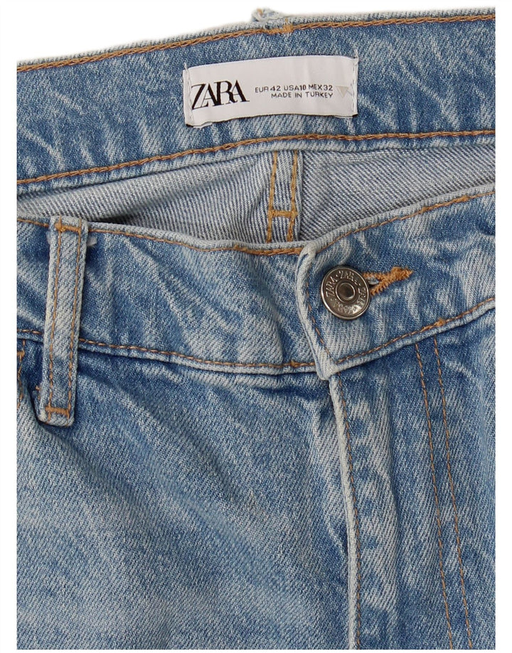 ZARA Løse jeans til kvinder EU 42 Large W32 L31 Blå