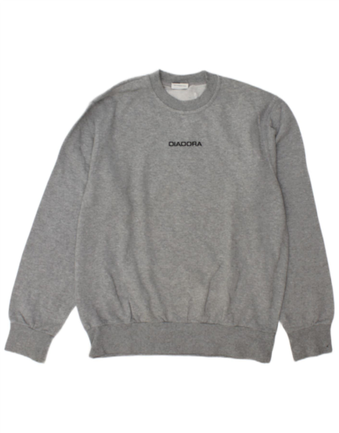 Diadora Herre Grafisk Sweatshirt Jumper Medium Grå Bomuld