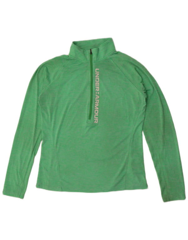Under Armour Dame Grafisk Pullover Træningsdragt Top UK 14 Stor Grøn