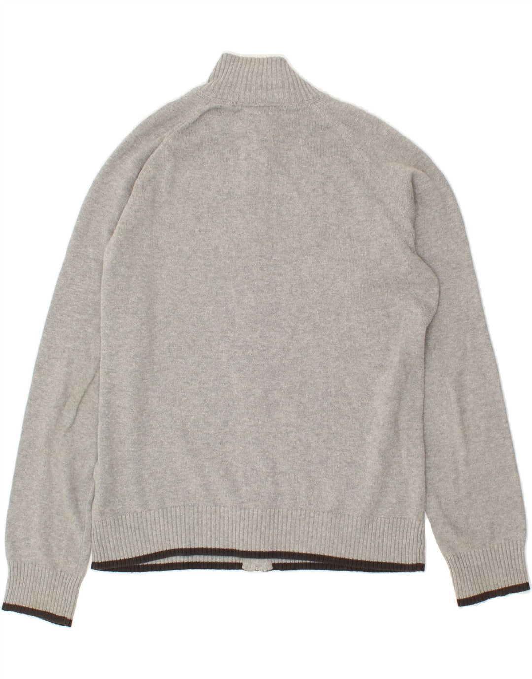 TIMBERLAND Mens Cardigan Sweater Medium Grey Cotton Vintage Timberland and Second-Hand Timberland from Messina Hembry 