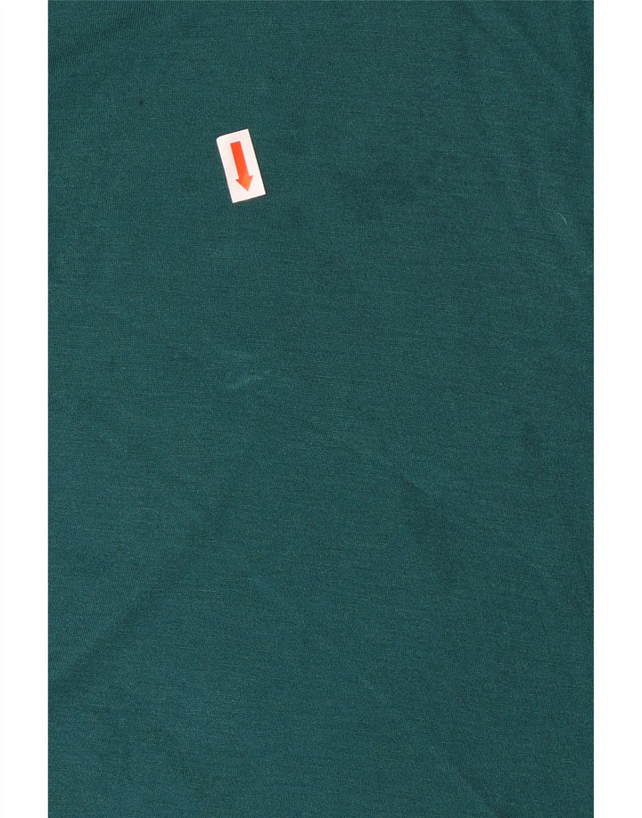 BENETTON Dame Se Through Top Langærmet UK 18 XL Grøn