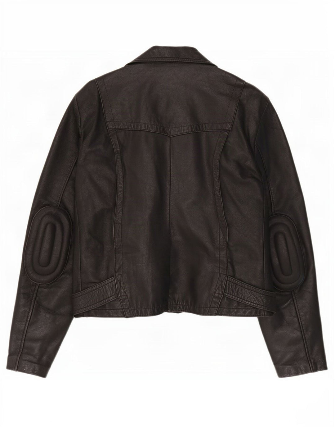 Wilhelm Krawehl Herre Læder Biker Jacket EU 50 Medium Sort