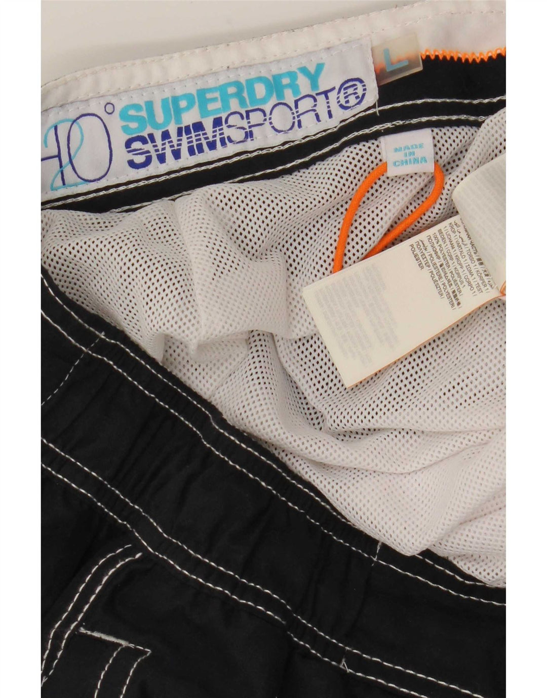 Superdry Herre grafiske almindelige svømmeshorts store marineblå polyester