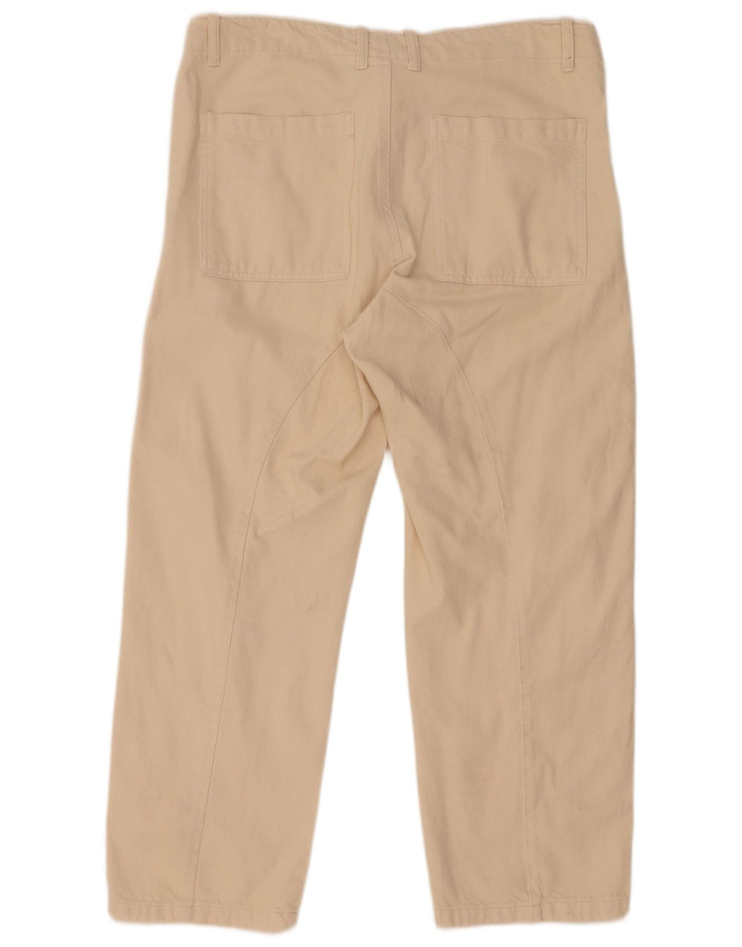 Zara Dame Straight Jeans Large W30 L27 Beige
