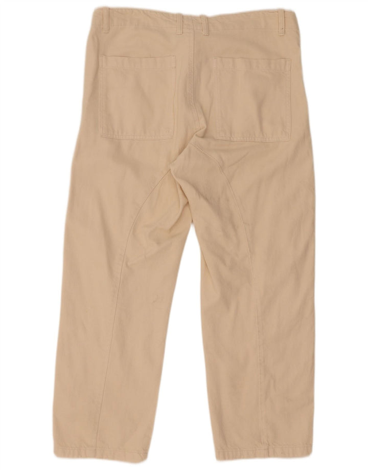 Zara Dame Straight Jeans Large W30 L27 Beige