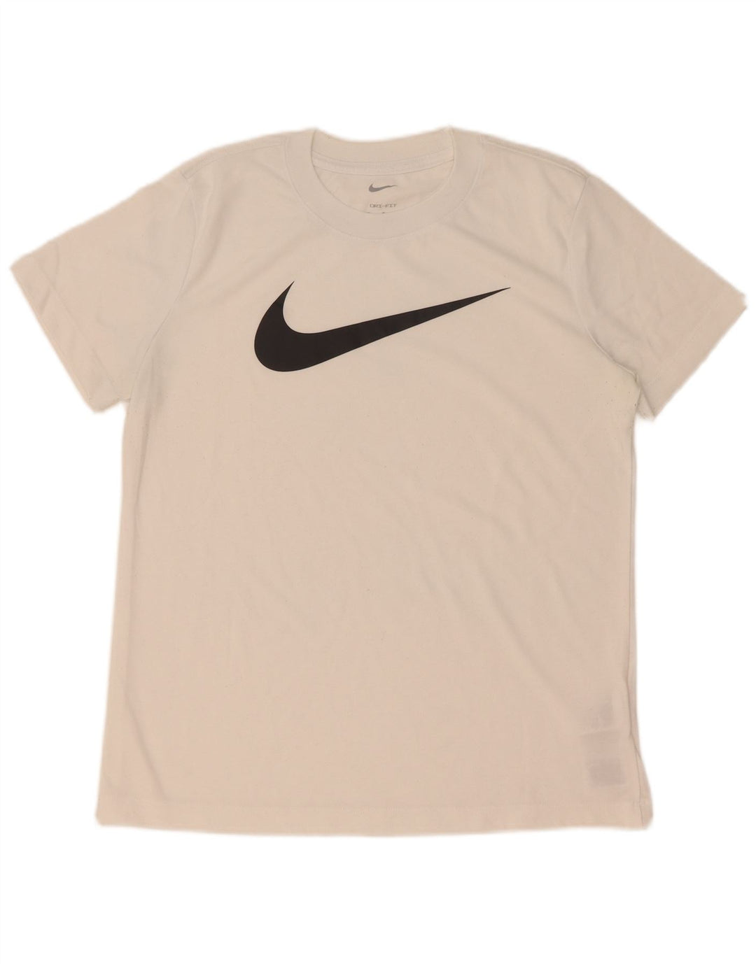 Nike Herre Dri Fit grafisk T-shirt Top Medium White Polyester