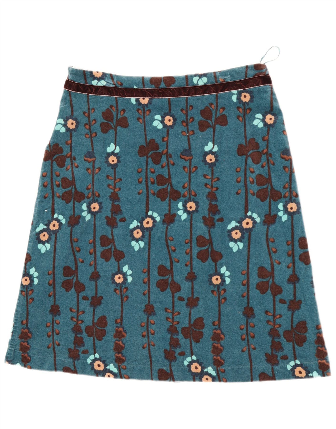 White Stuff Dame A-Line nederdel UK 12 Medium W30 Blue Floral