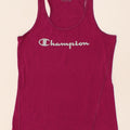 CHAMPION Womens Graphic Vest Top UK 14 Large Pink Vintage Champion and Second-Hand Champion from Messina Hembry 