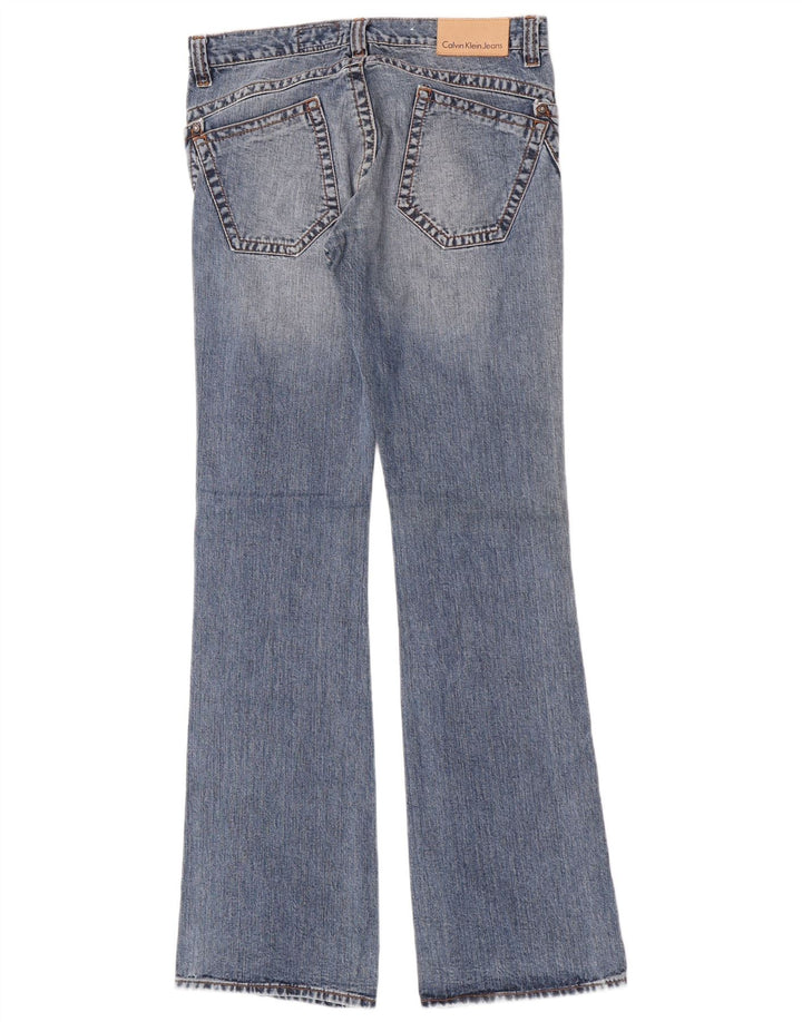 Calvin Klein Dame Flared Jeans W30 L34 Blå Bomuld