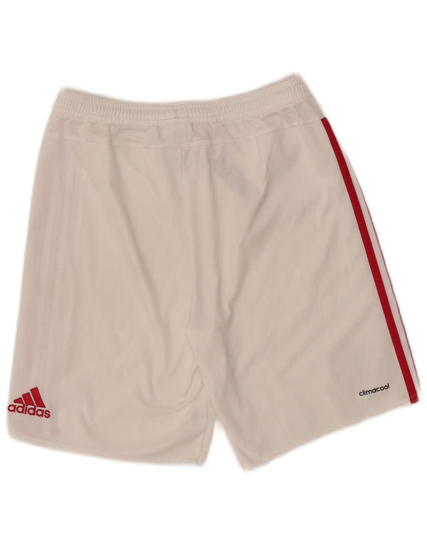 Adidas Boys Manchester United sportsshorts 13-14 år Hvid polyester