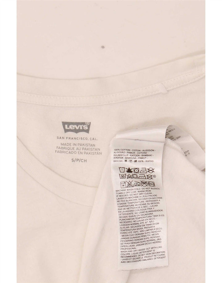 Levi's Herre grafisk T-shirt Top Lille hvid bomuld