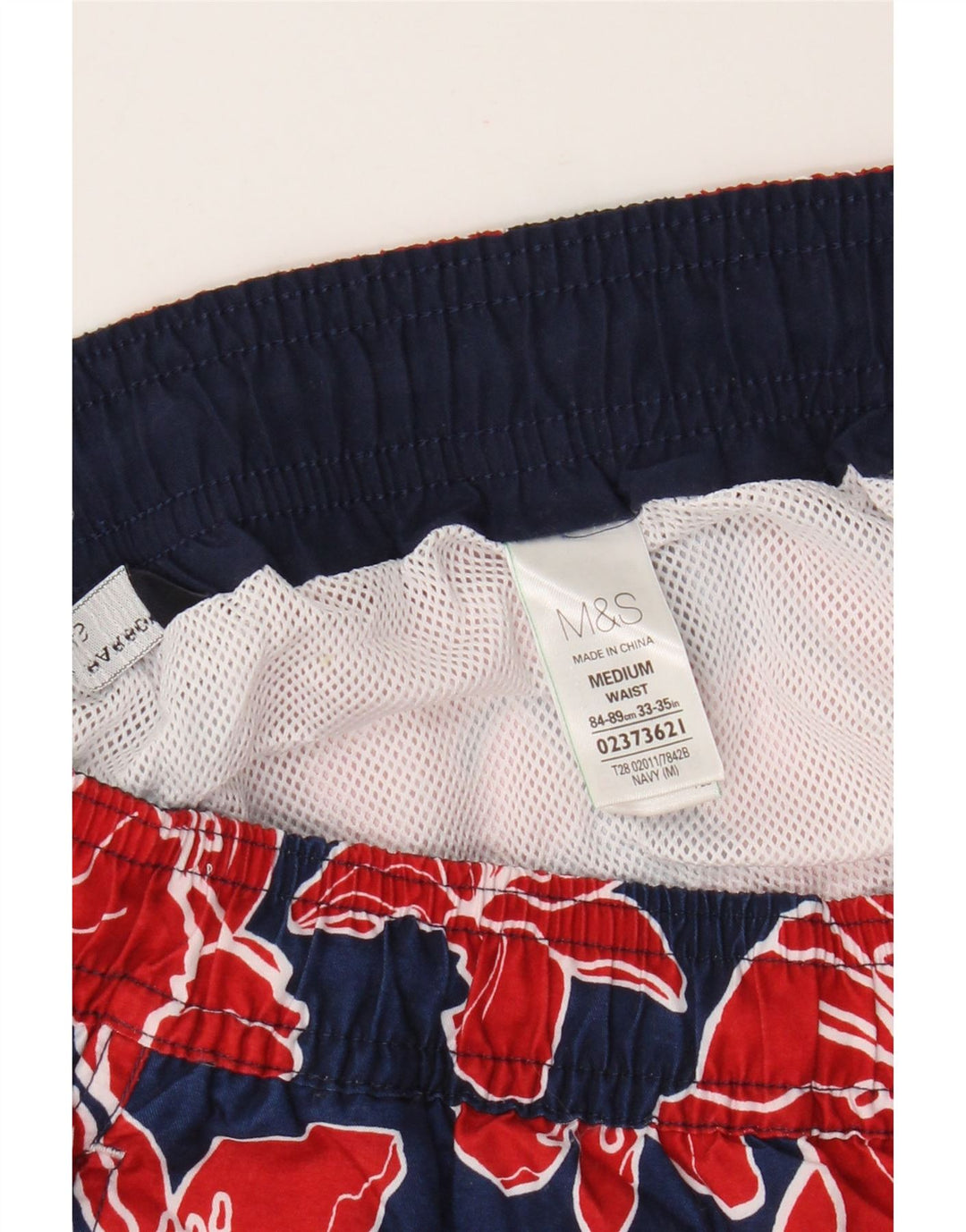 Marks & Spencer Badeshorts til mænd Medium marineblå blomsterpolyester