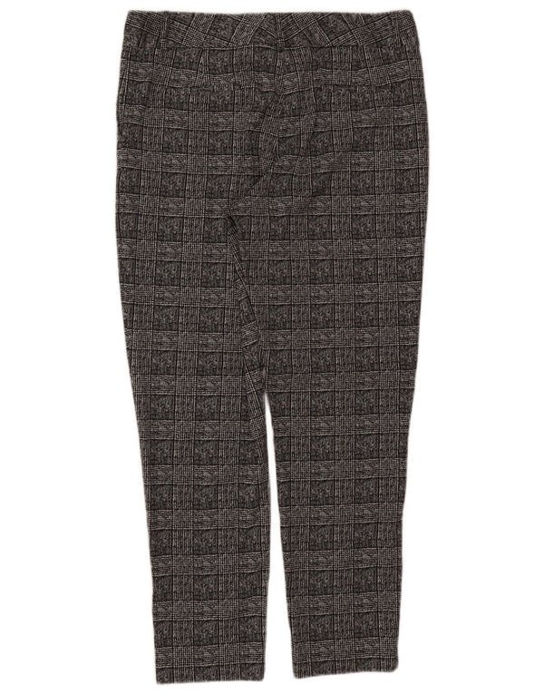 Marks & Spencer Casual Bukser til kvinder UK 16 Large W34 L29 Grey Houndstooth