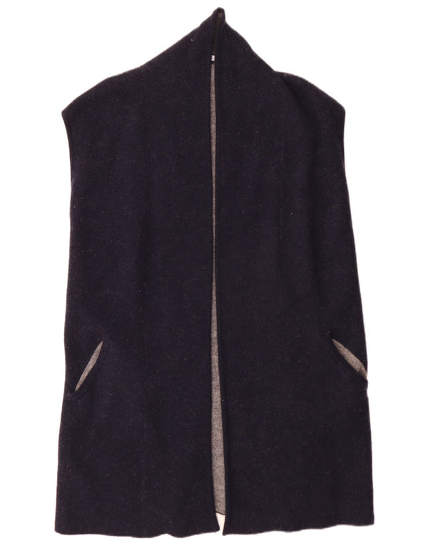 Laura Ashley Dame ærmeløs cardigan sweater UK 14 Large Navy Blue