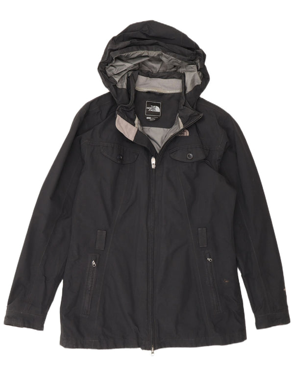 The North Face Dame Hætte Vandtæt Jakke UK 16 Large Sort