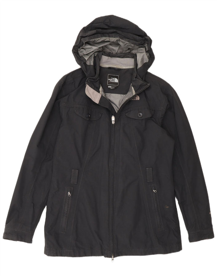 The North Face Dame Hætte Vandtæt Jakke UK 16 Large Sort