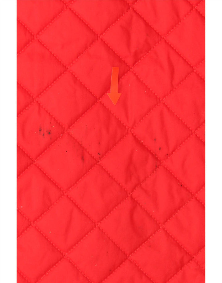 ARMATA DI MARE Mens Quilted Gilet IT 48 Medium Red Vintage Armata Di Mare and Second-Hand Armata Di Mare from Messina Hembry 