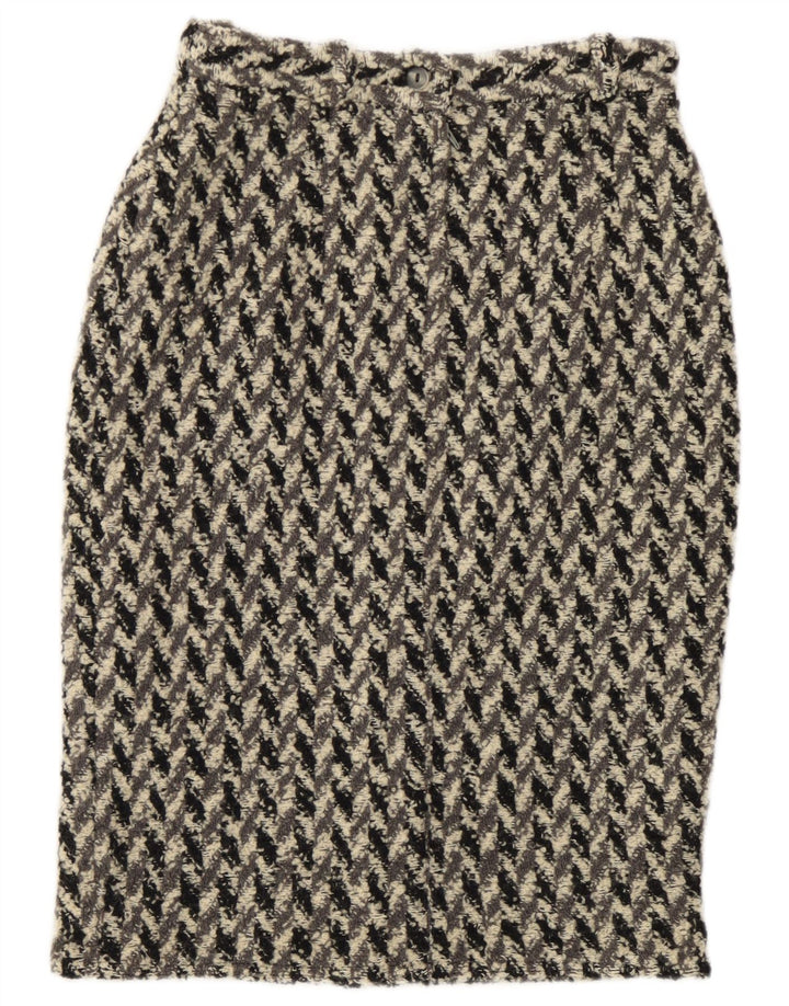 Basile Womens Pencil Skirt IT 42 Medium W28 Flerfarvet geometrisk uld