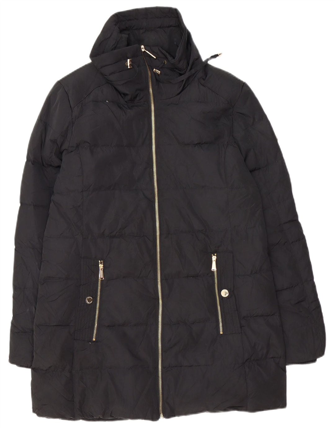 Michael Kors Dame Oversized Polstret Frakke UK 10 Small Black Polyester