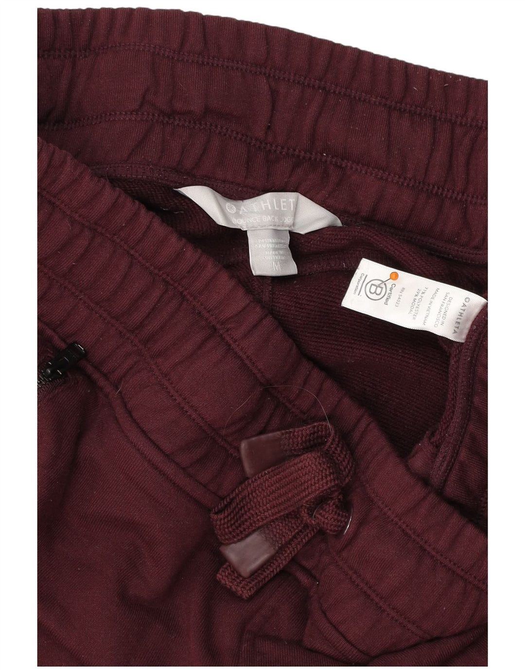ATHLETA Træningsdragt til kvinder Joggers UK 14 Medium Burgundy Polyester