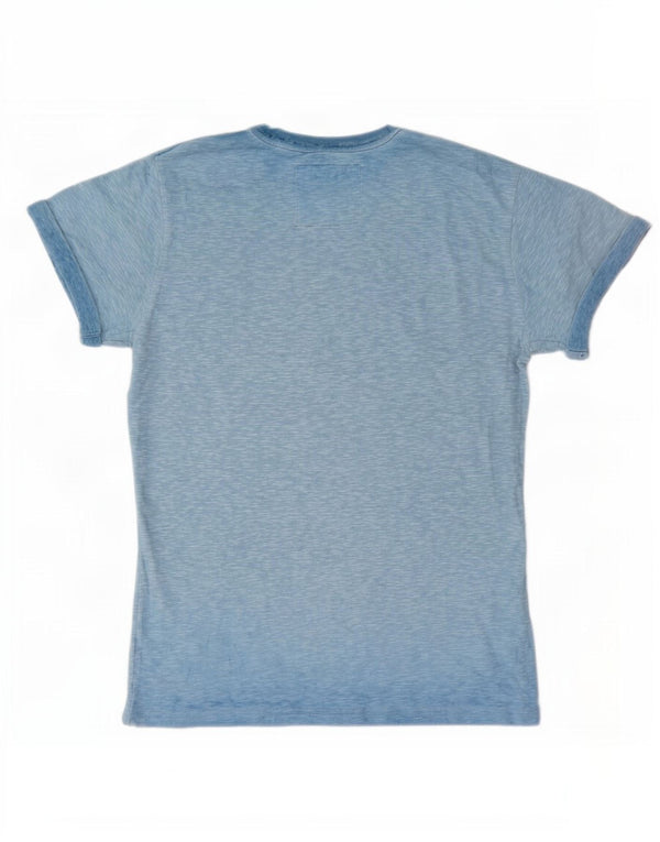Superdry Herre T-shirt Top XS Blå Flecked Bomuld