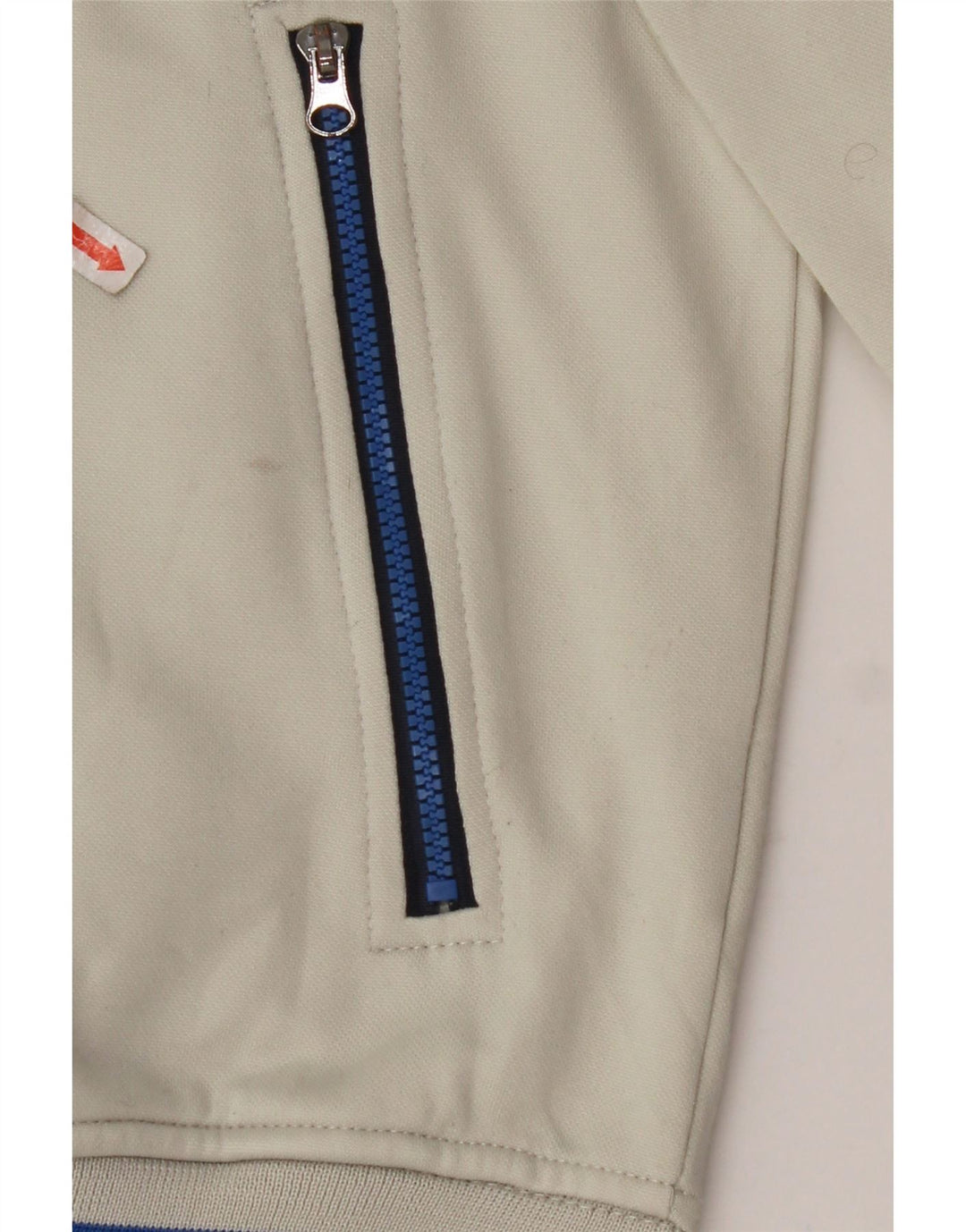 DIADORA Womens Tracksuit Top Jacket UK 16 Large Beige Colourblock