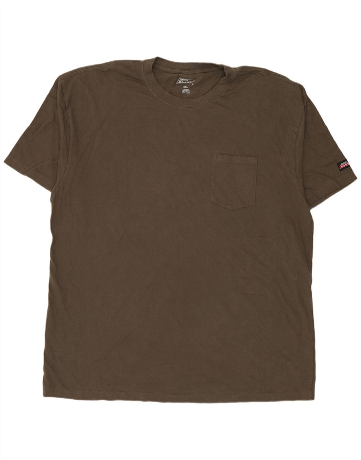 Dickies Herre T-Shirt Top 3XL Khaki Bomuld