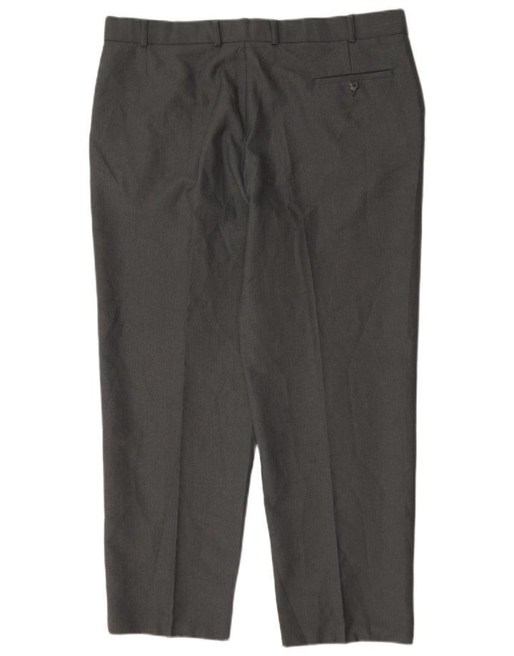 Marks & Spencer Straight Chino-bukser til mænd W40 L29 Grå polyester