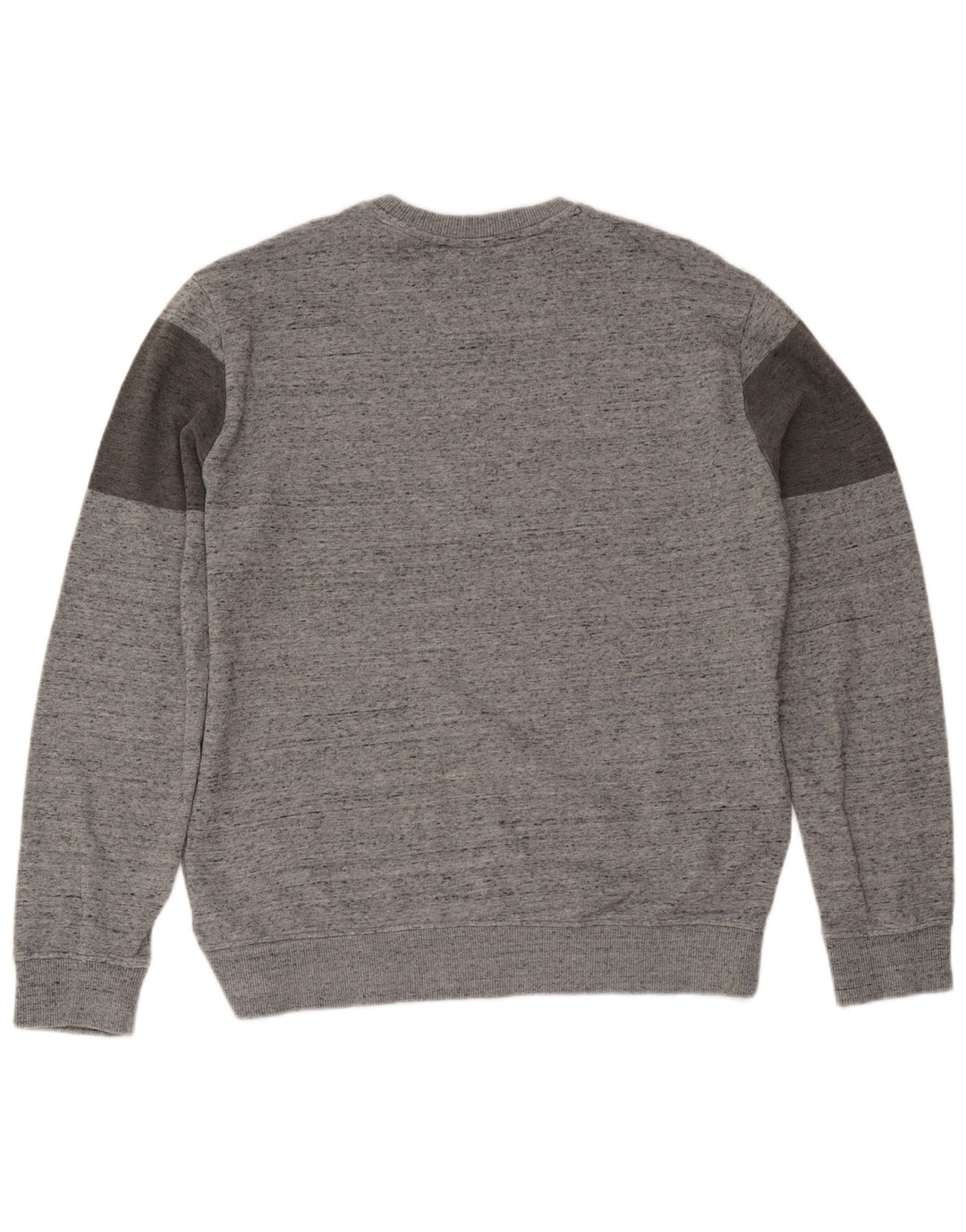 Calvin Klein Herre grafisk rund hals sweater stor grå flækket