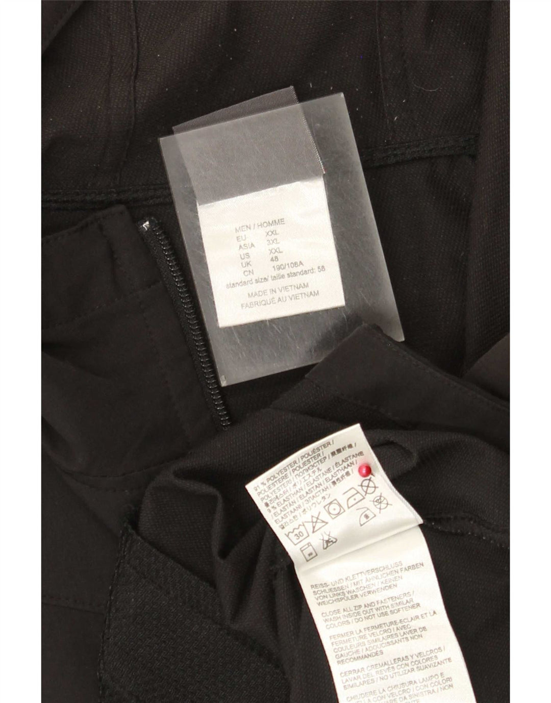 Jack Wolfskin Herre hættetræningsdragt Topjakke UK 48 2XL Sort Polyester