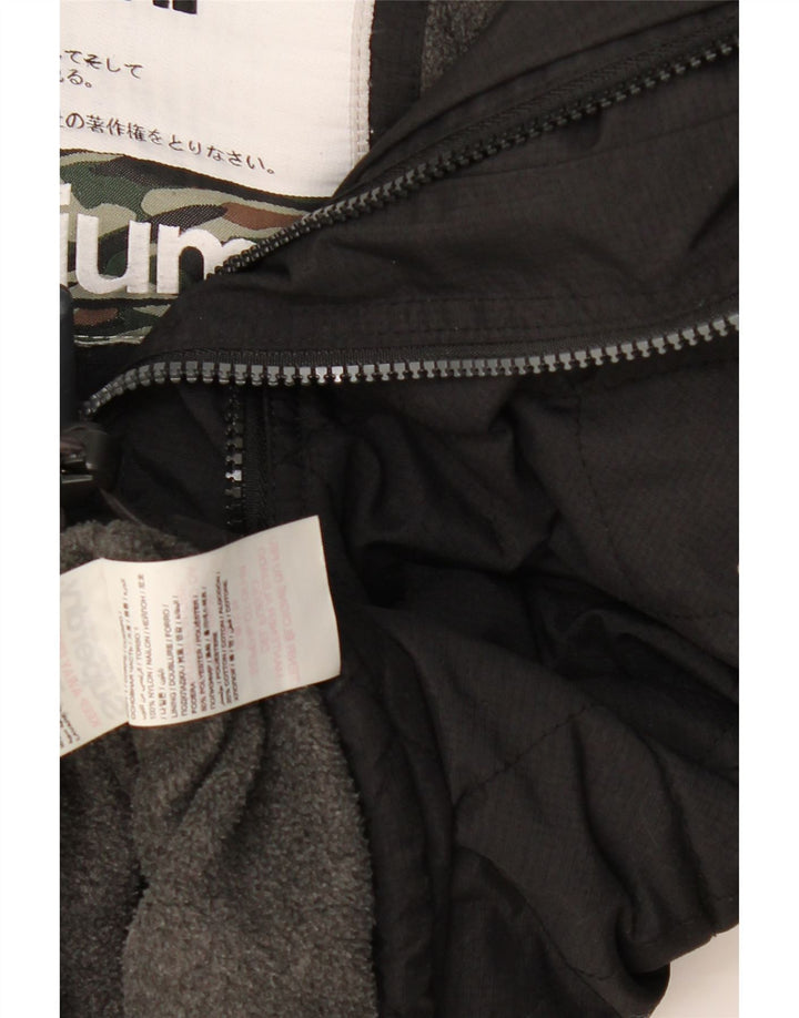 Superdry Windbreaker-jakke med hætte til mænd UK 38 Medium Black Polyester