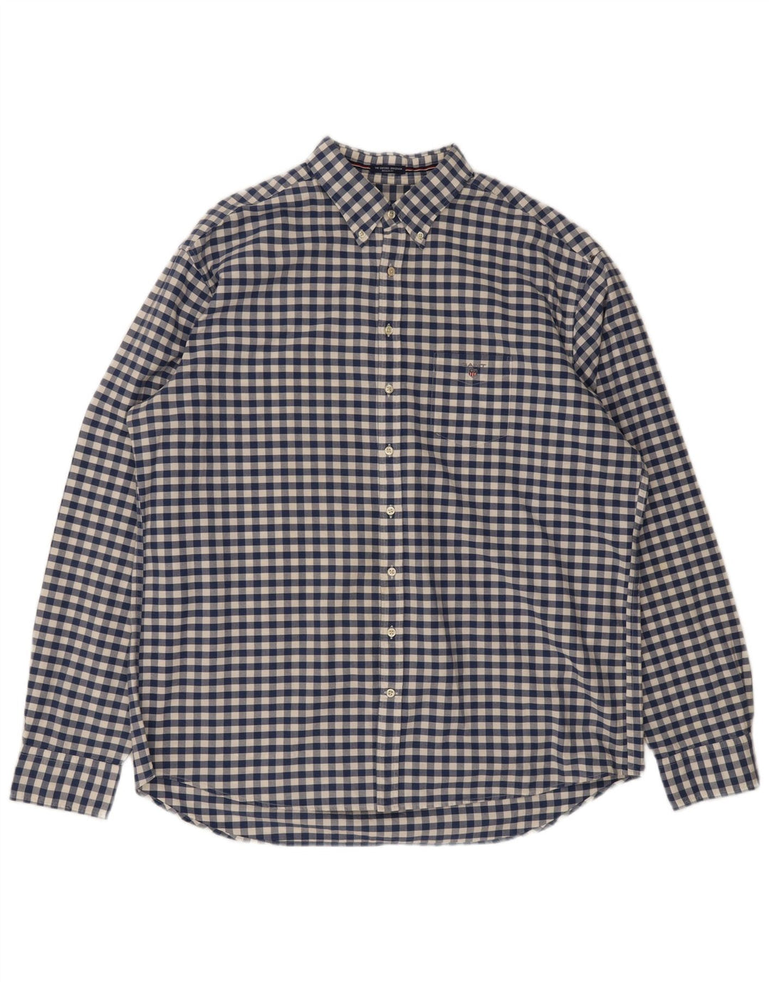 Gant herre Regular Fit skjorte 3XL blå Gingham bomuld