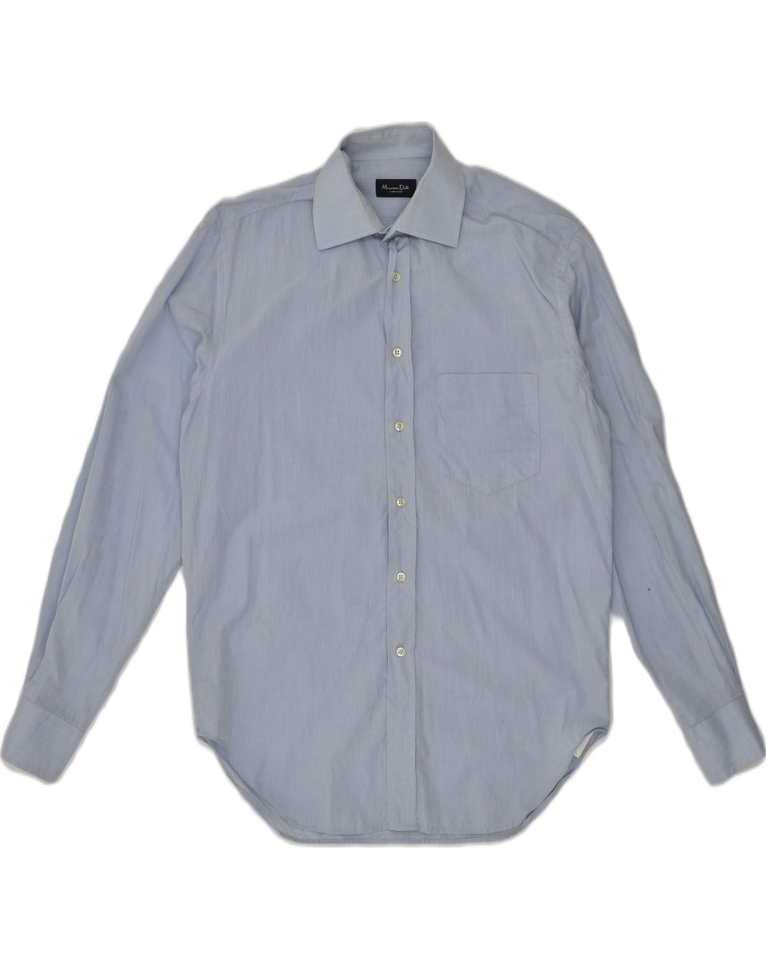 MASSIMO DUTTI Mens Shirt Size 15 1/4 40 Medium Blue Cotton | Vintage Massimo Dutti | Thrift | Second-Hand Massimo Dutti | Used Clothing | Messina Hembry 