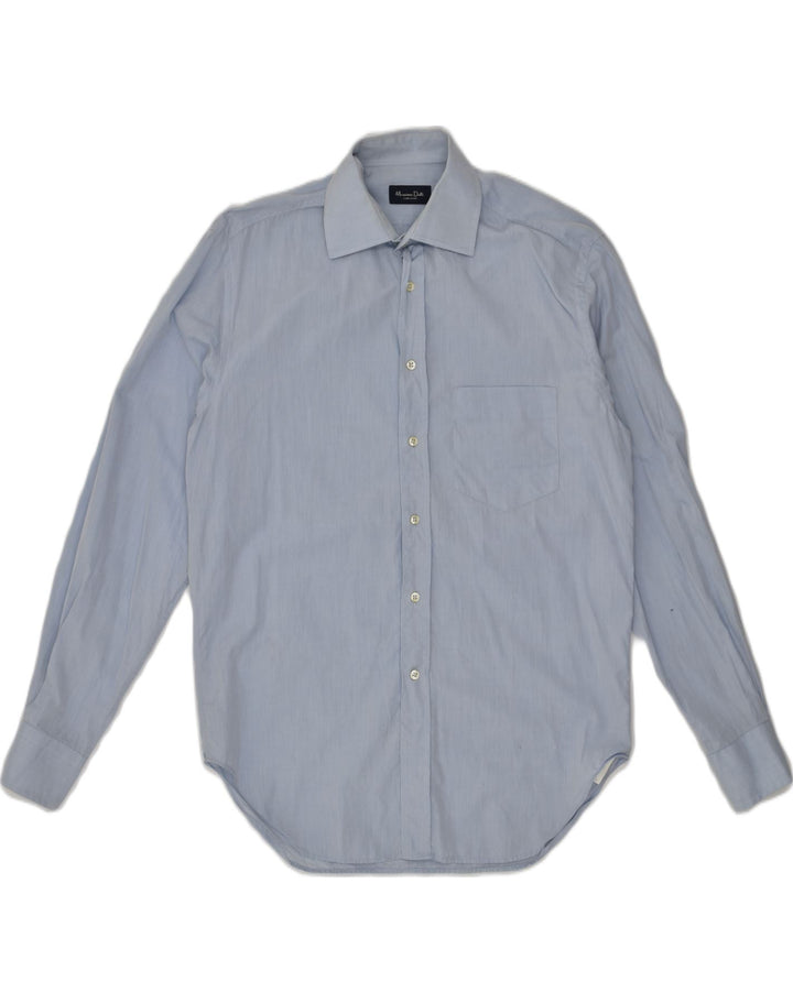 MASSIMO DUTTI Mens Shirt Size 15 1/4 40 Medium Blue Cotton | Vintage Massimo Dutti | Thrift | Second-Hand Massimo Dutti | Used Clothing | Messina Hembry 