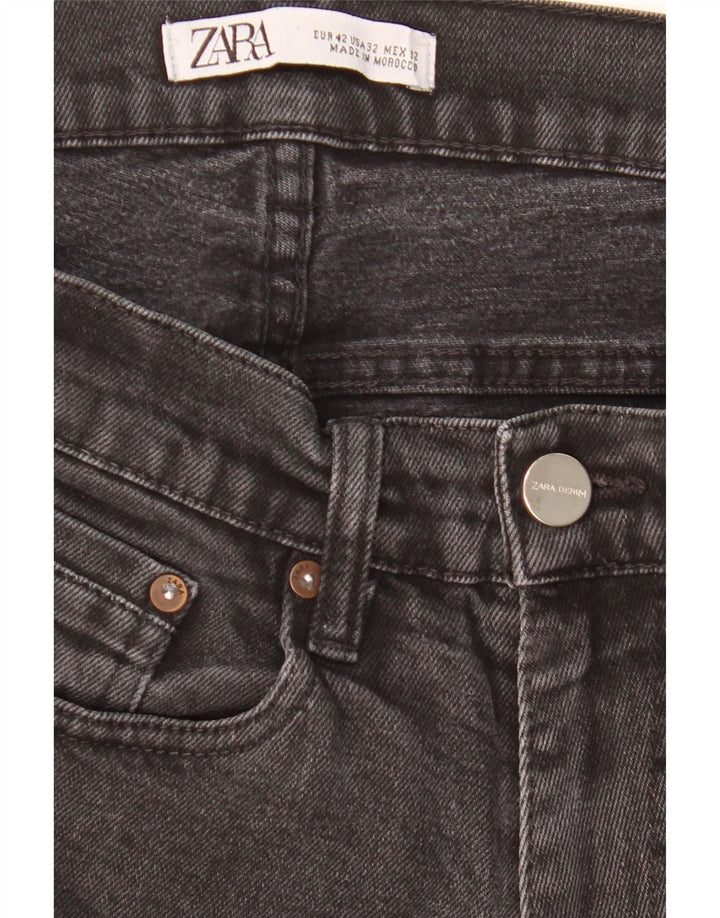 Zara Herre Slim Jeans EU 42 Large W32 L30 Sort