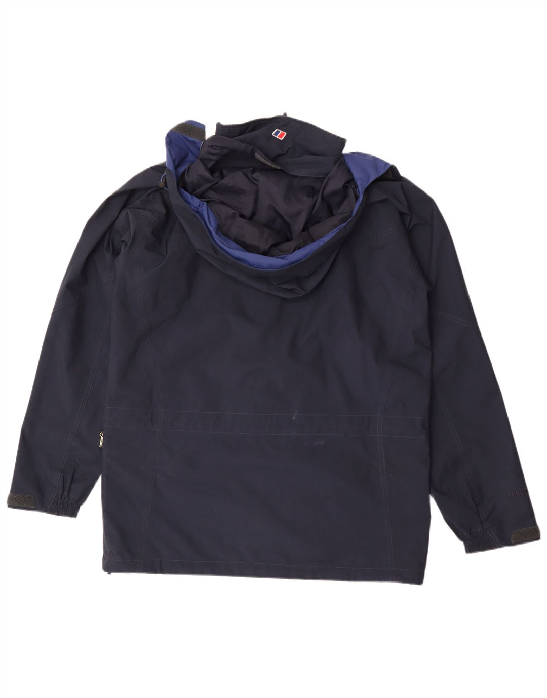 Berghaus Regnjakke med hætte til mænd UK 38 Medium Navy Blue Polyester