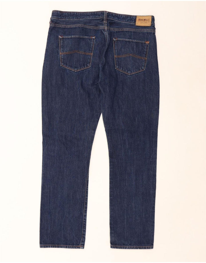 JACK WILLS Herre Slim Jeans W34 L32 Blå Bomuld