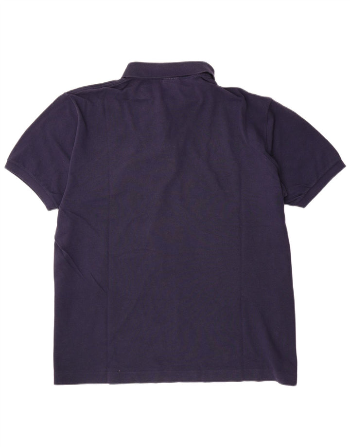 Lacoste Herre Polo Shirt Størrelse 7 2XL Navy Blue Bomuld