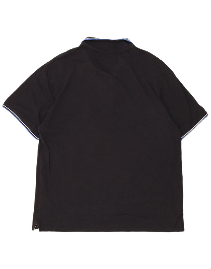 Champion herre poloskjorte 4XL sort bomuld