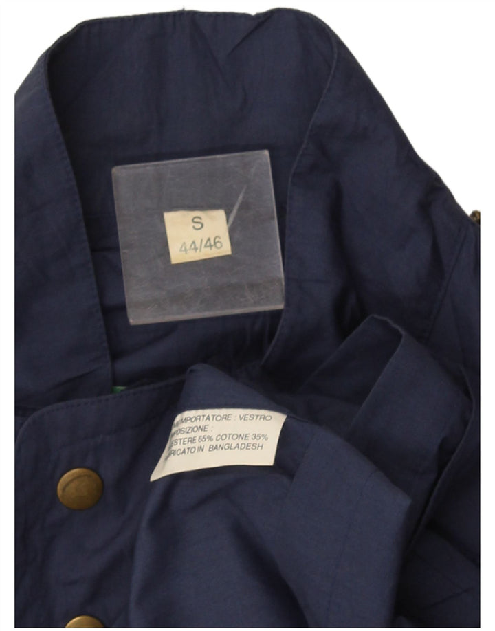 Vintage Herre Utility Jacket IT 44/46 Small Blue Polyester