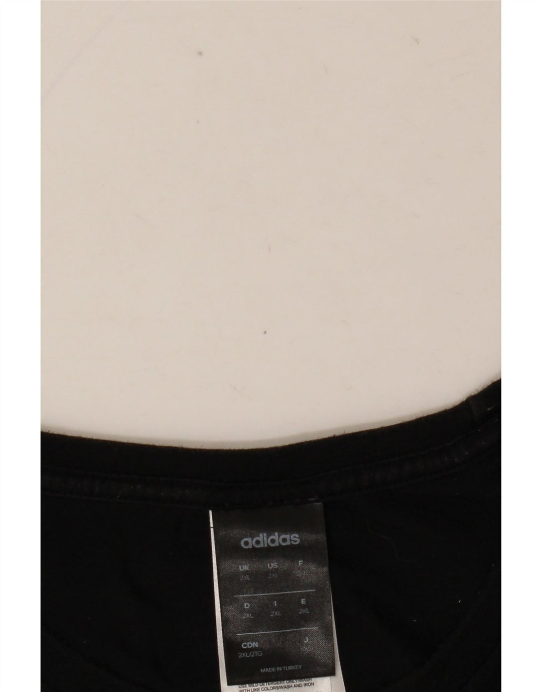 ADIDAS Grafisk T-shirt top til mænd 2XL sort bomuld