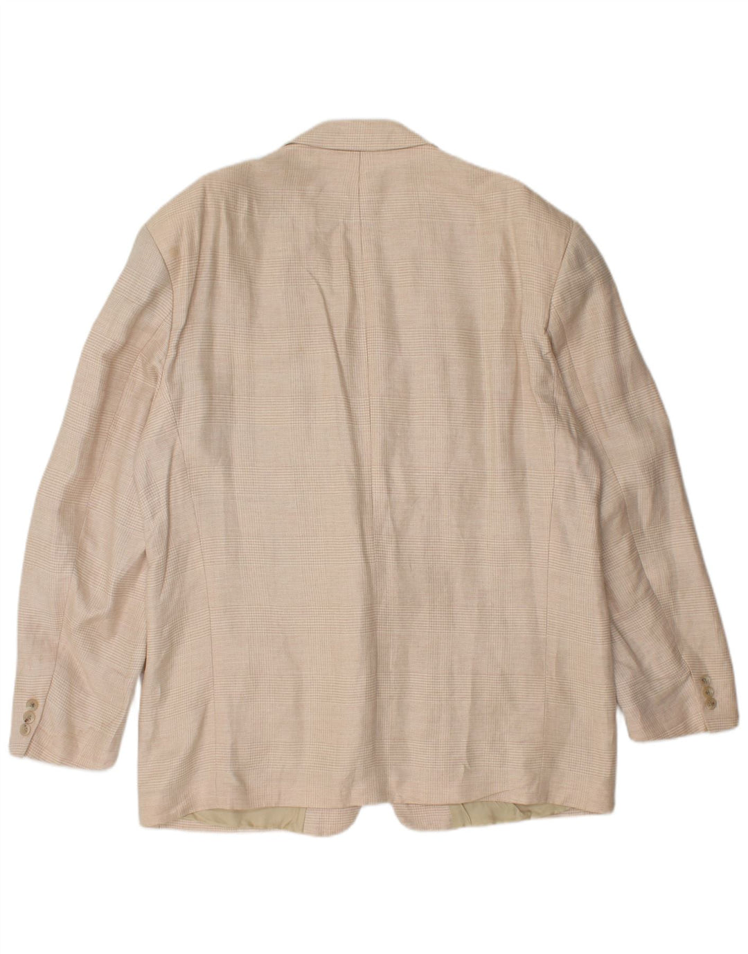 HUGO BOSS Herre 2-knaps blazerjakke EU 56 3XL Beige ternet hør