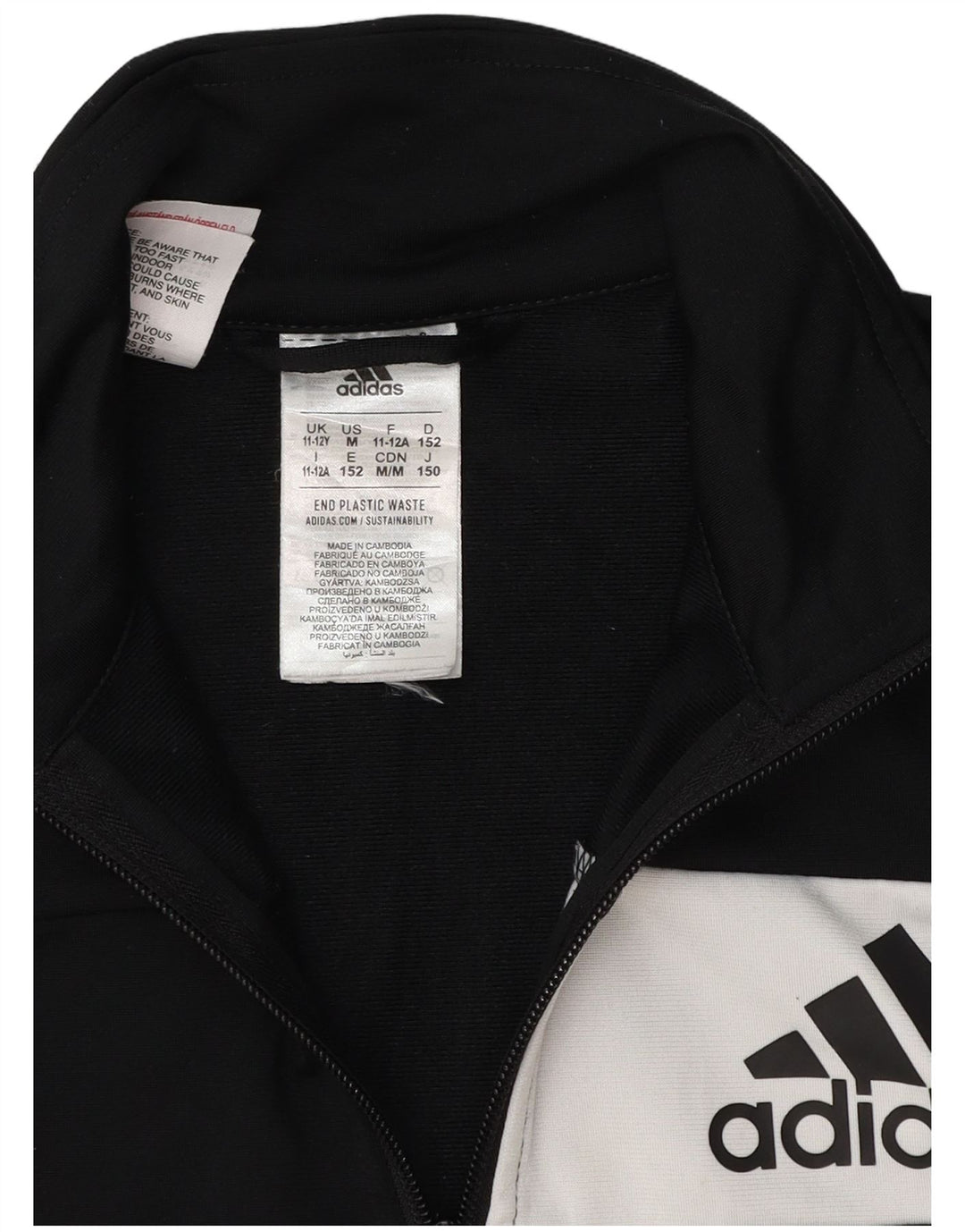 Adidas Træningsdragt Topjakke til drenge 11-12 år Sort Colourblock Polyester