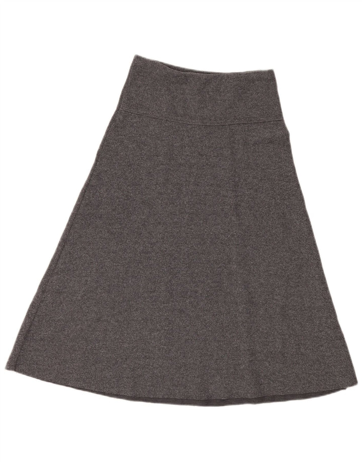 Zara A-line nederdel med høj talje til kvinder, lille W26 grå polyester