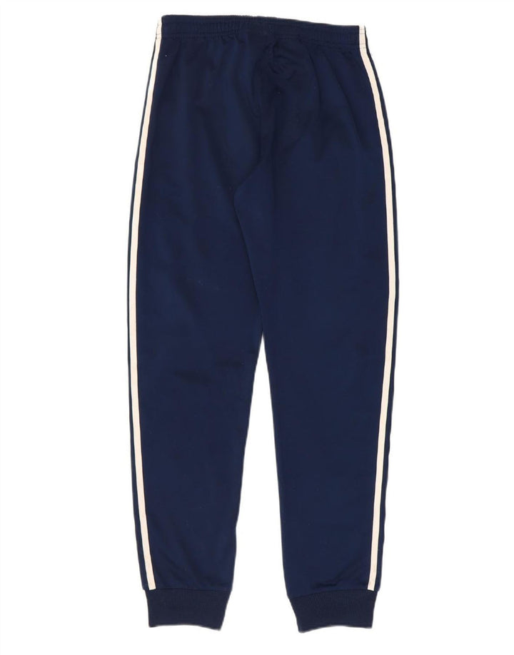 ADIDAS Boys Tracksuit Trousers Joggers 13-14 Years Navy Blue Polyester